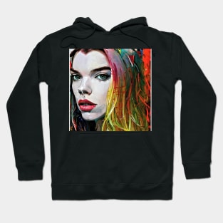 Colorful hair of Anya Hoodie